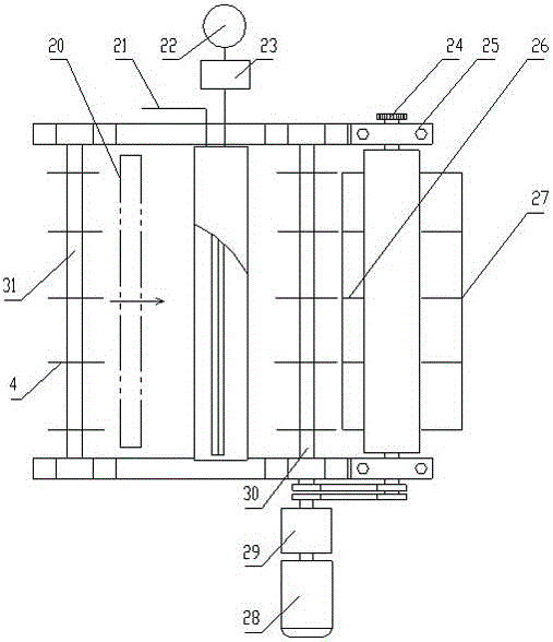 Automatic gluing and synchronous rolling all-in-one machine for bamboo bunches