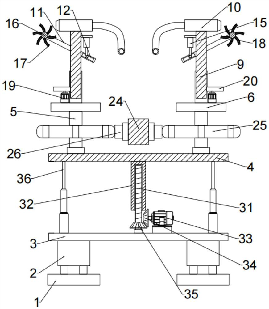 Agricultural automatic adjustable sprinkling irrigation equipment