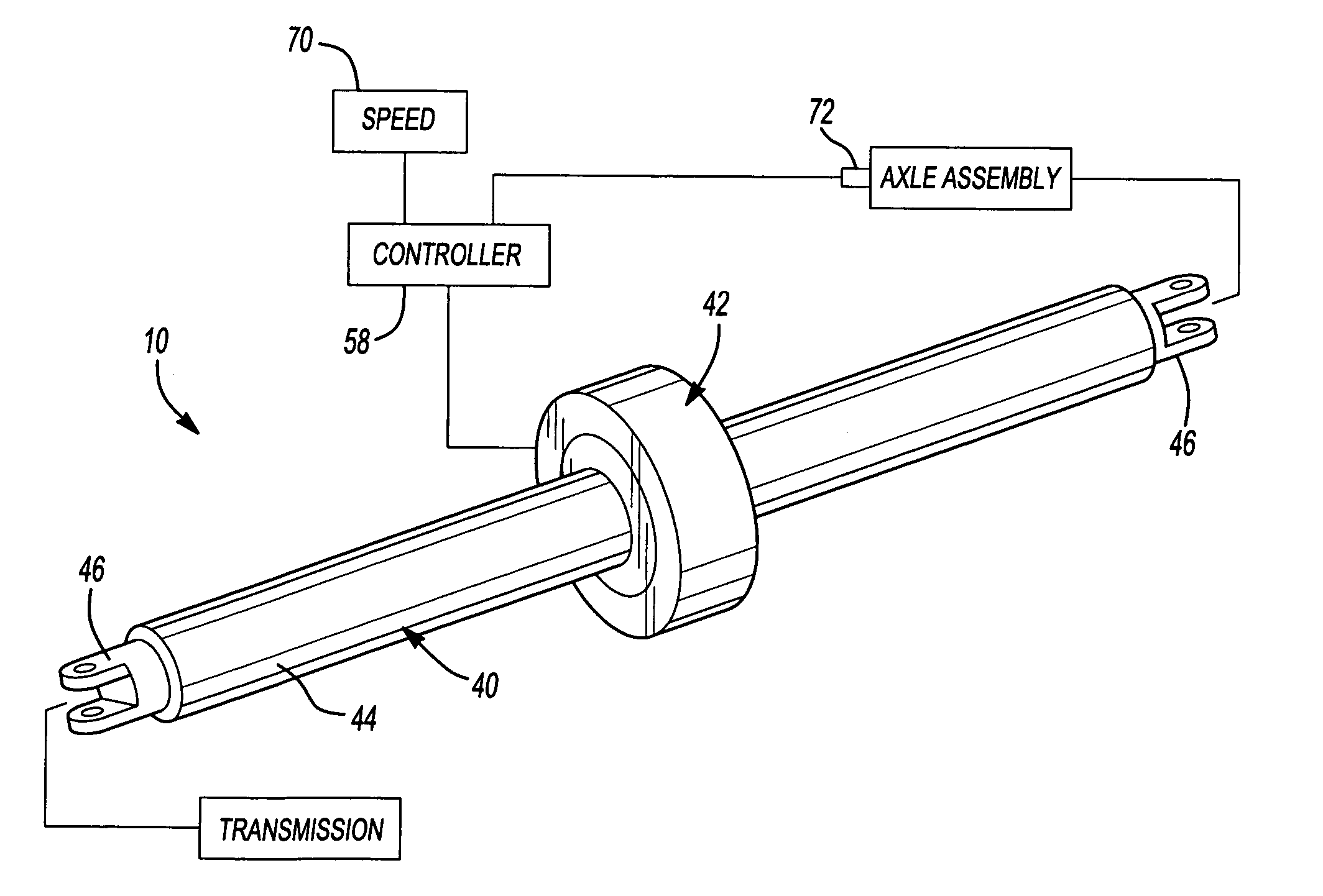 Torsional active vibration control system