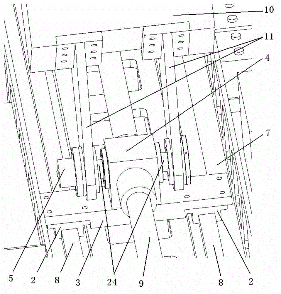 Double-shaft rotating table for adjusting satellite postures