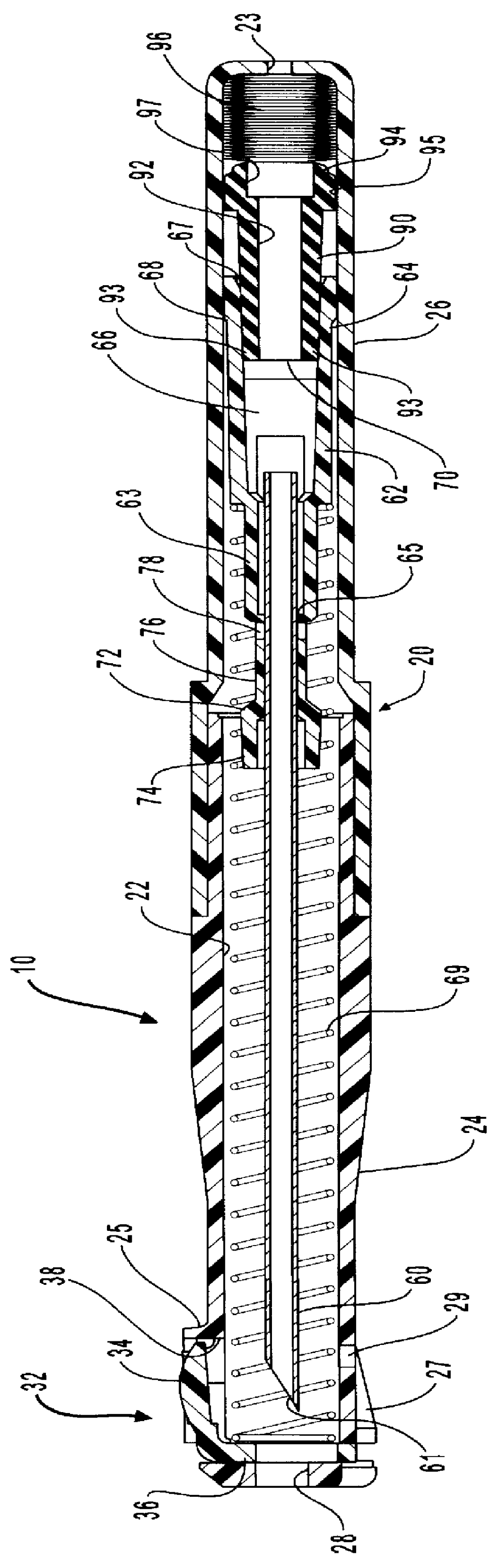 Dampening devices and methods for needle retracting safety vascular access devices