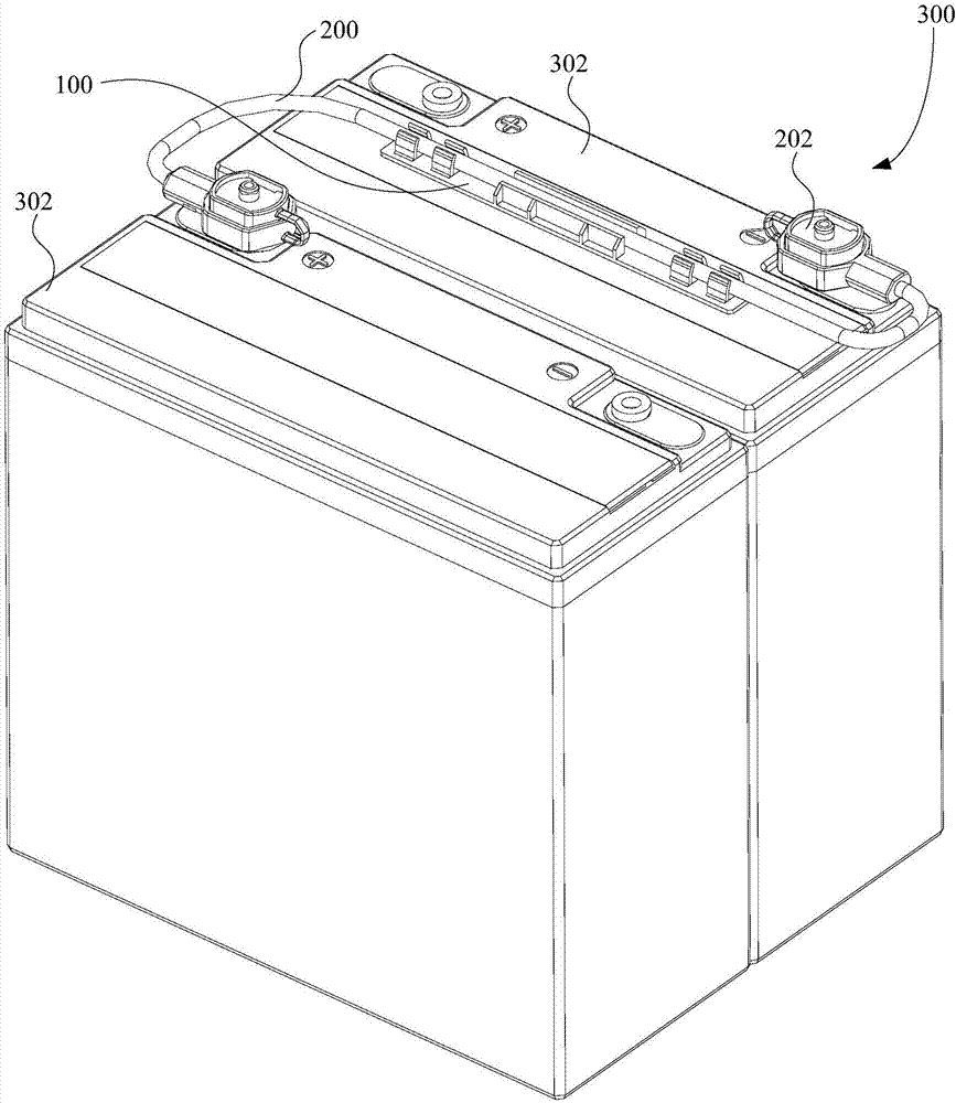 Wiring clamp structure, battery component and electric vehicle