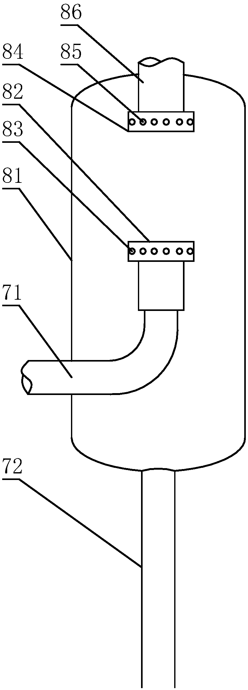 Water treatment device for aquaculture