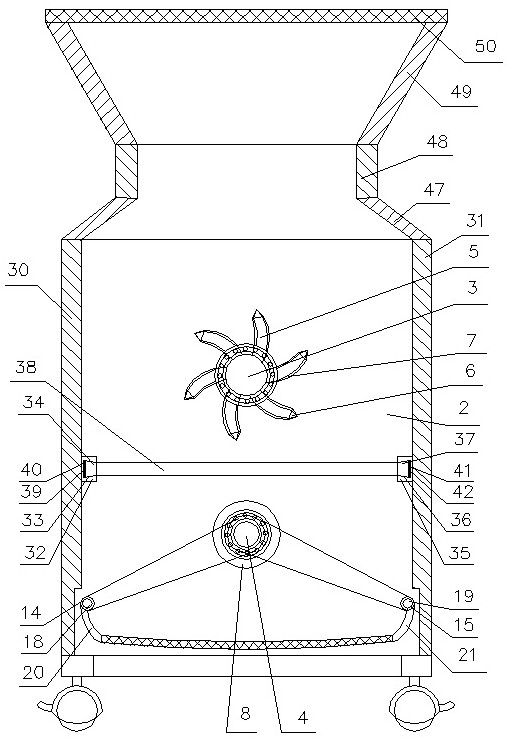 Crushing and screening integrated device for road and bridge construction and operation method