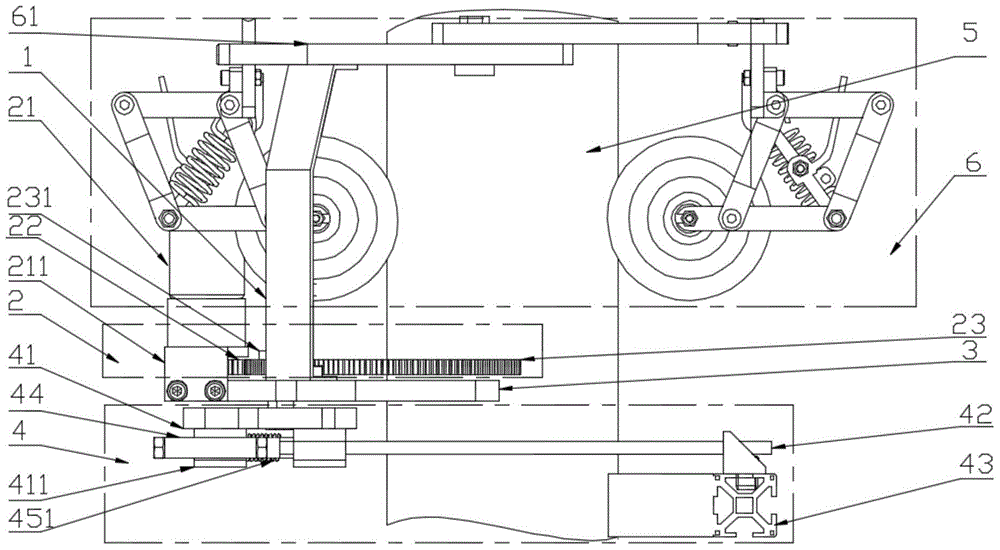 A rotating platform mechanism for detecting cables