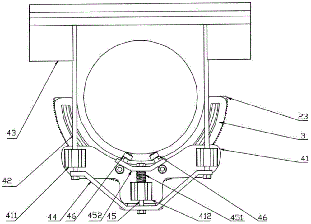 A rotating platform mechanism for detecting cables