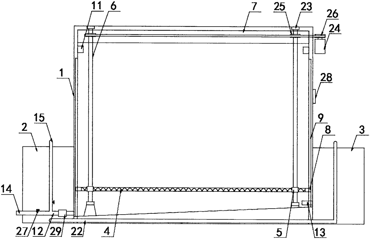 Breeding device with water cycling function