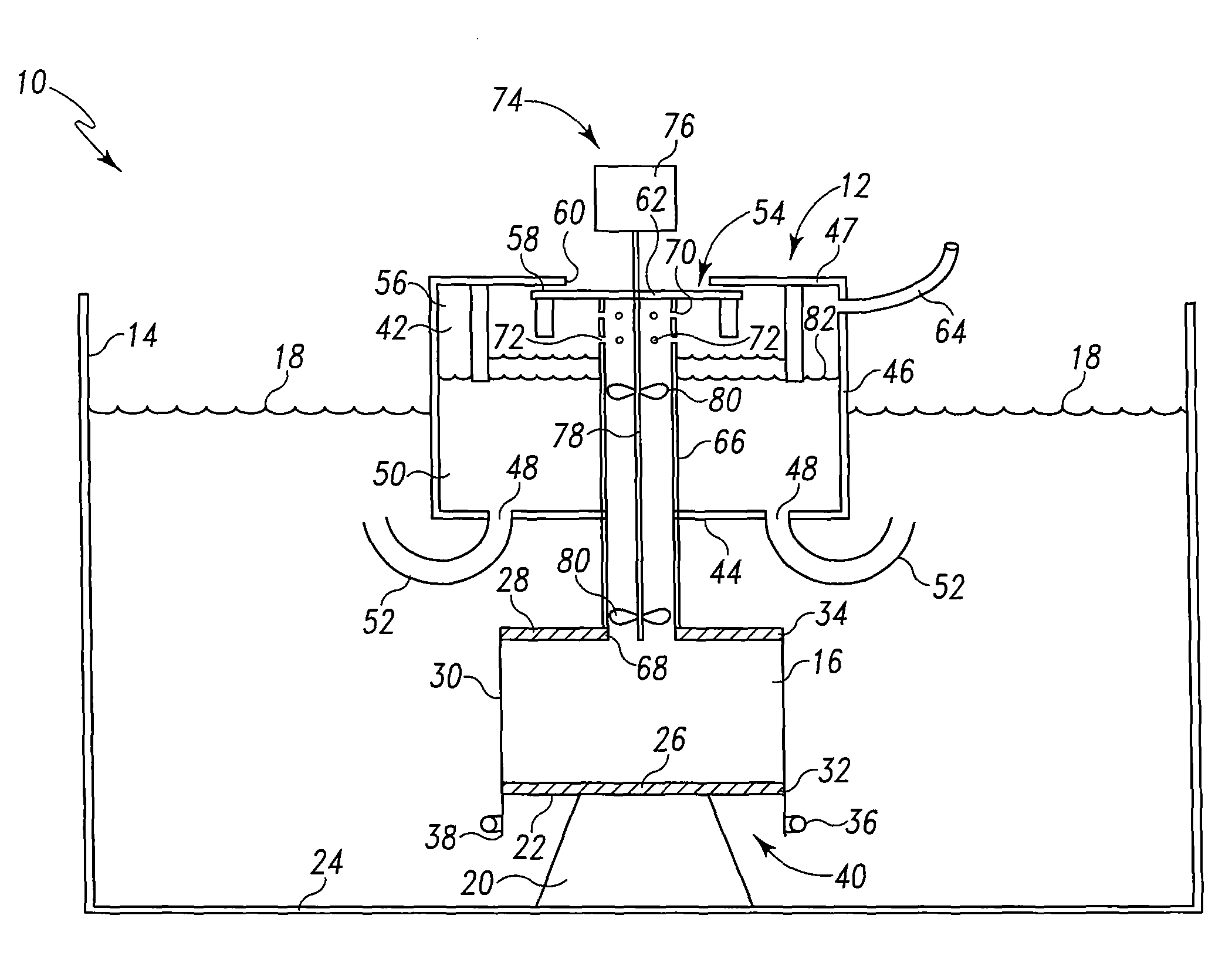 Process and system for growing crustaceans and other fish