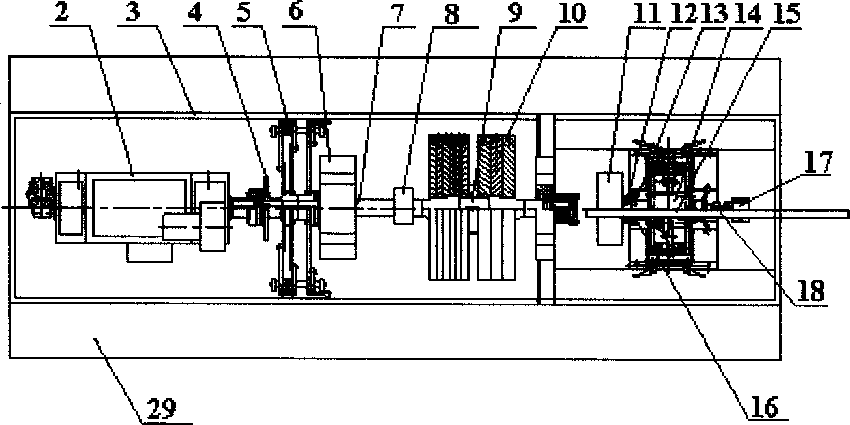 Test table of automobile braking ABS based on brake inertia test