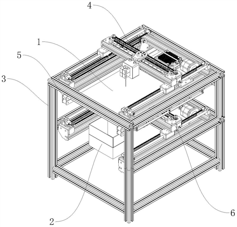 A follow-up material receiving and packing equipment for acrylic advertising characters