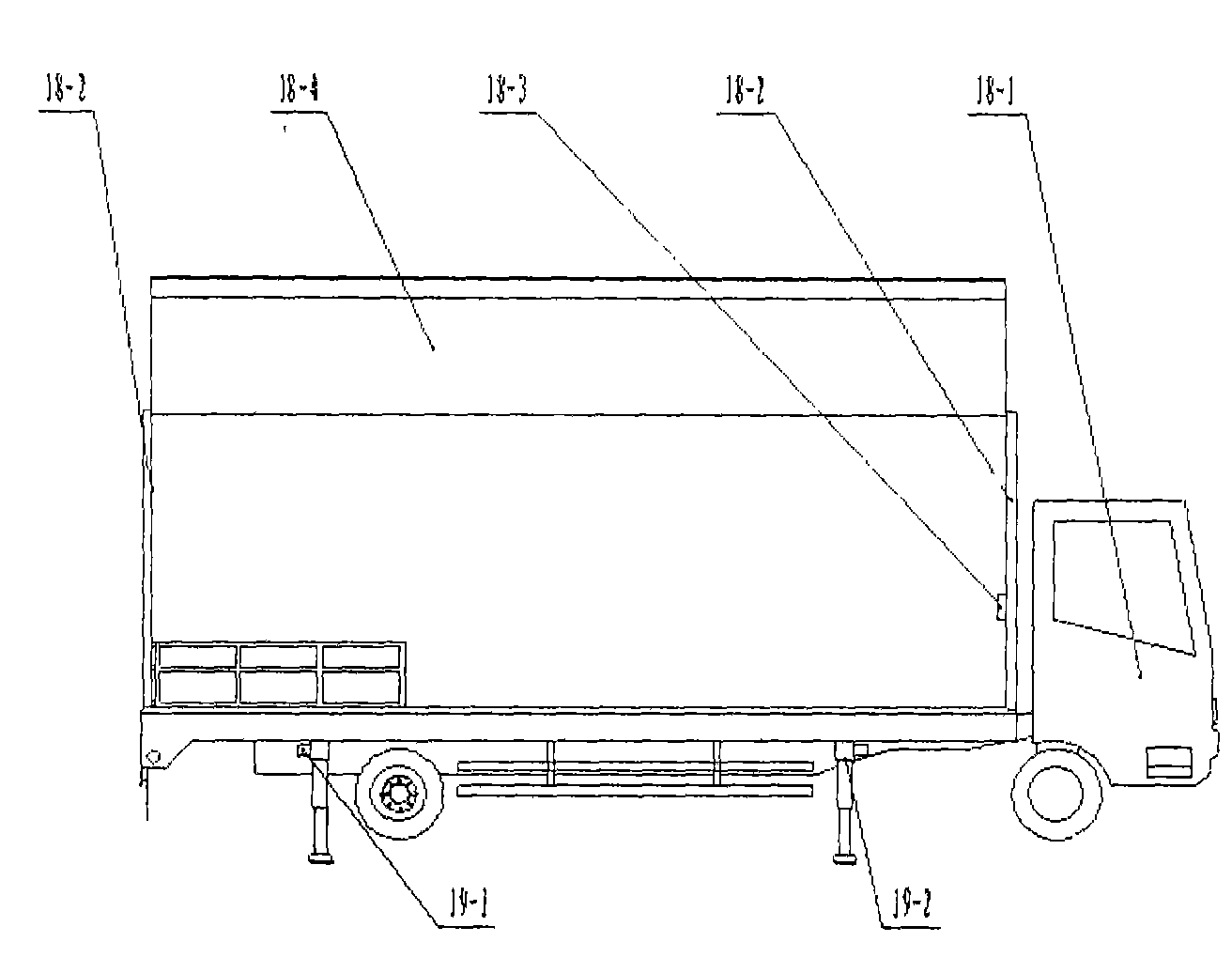 Vehicular mobile medical waste high temperature steam treatment device