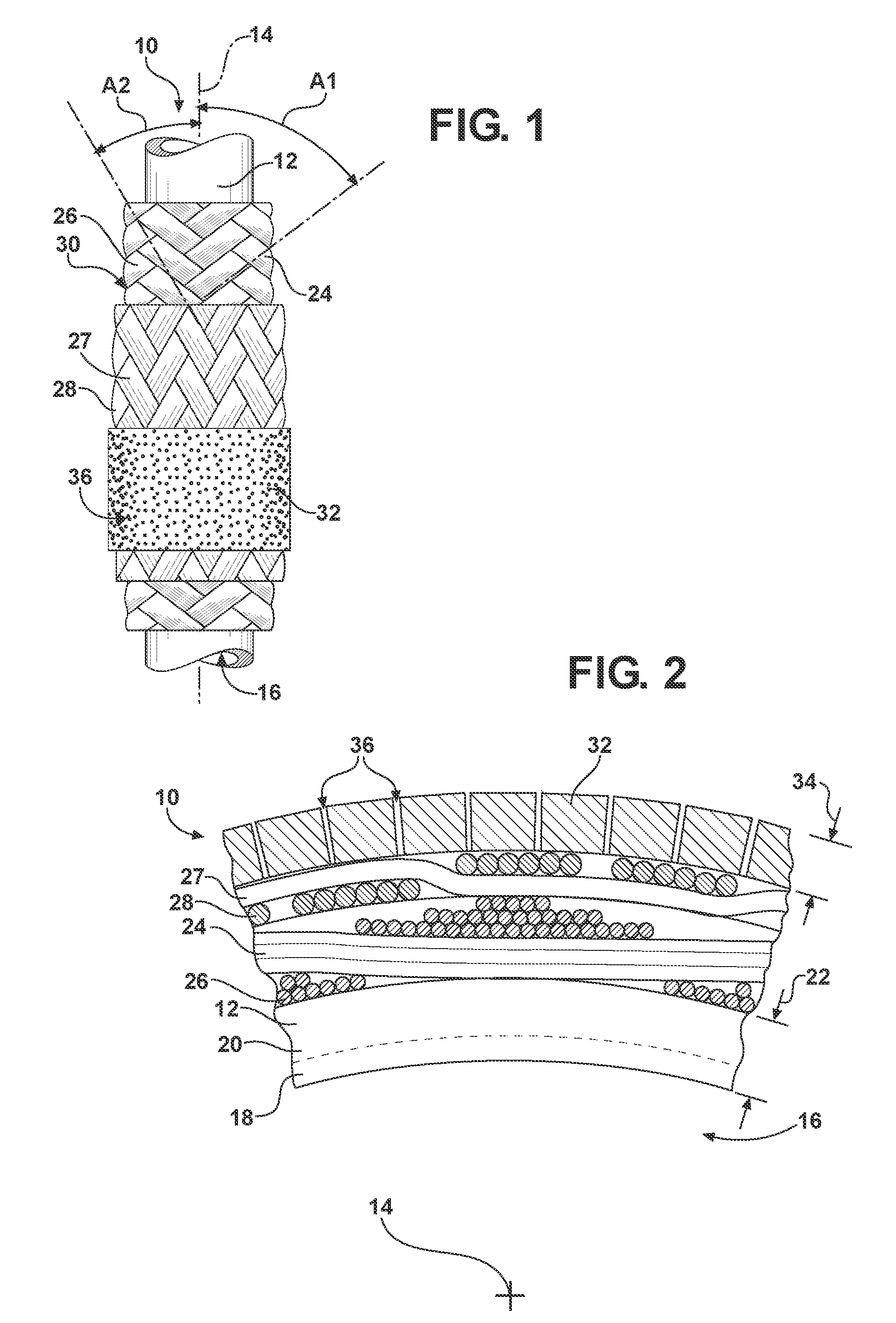 Hydraulic supply hose including an integral tensile load member