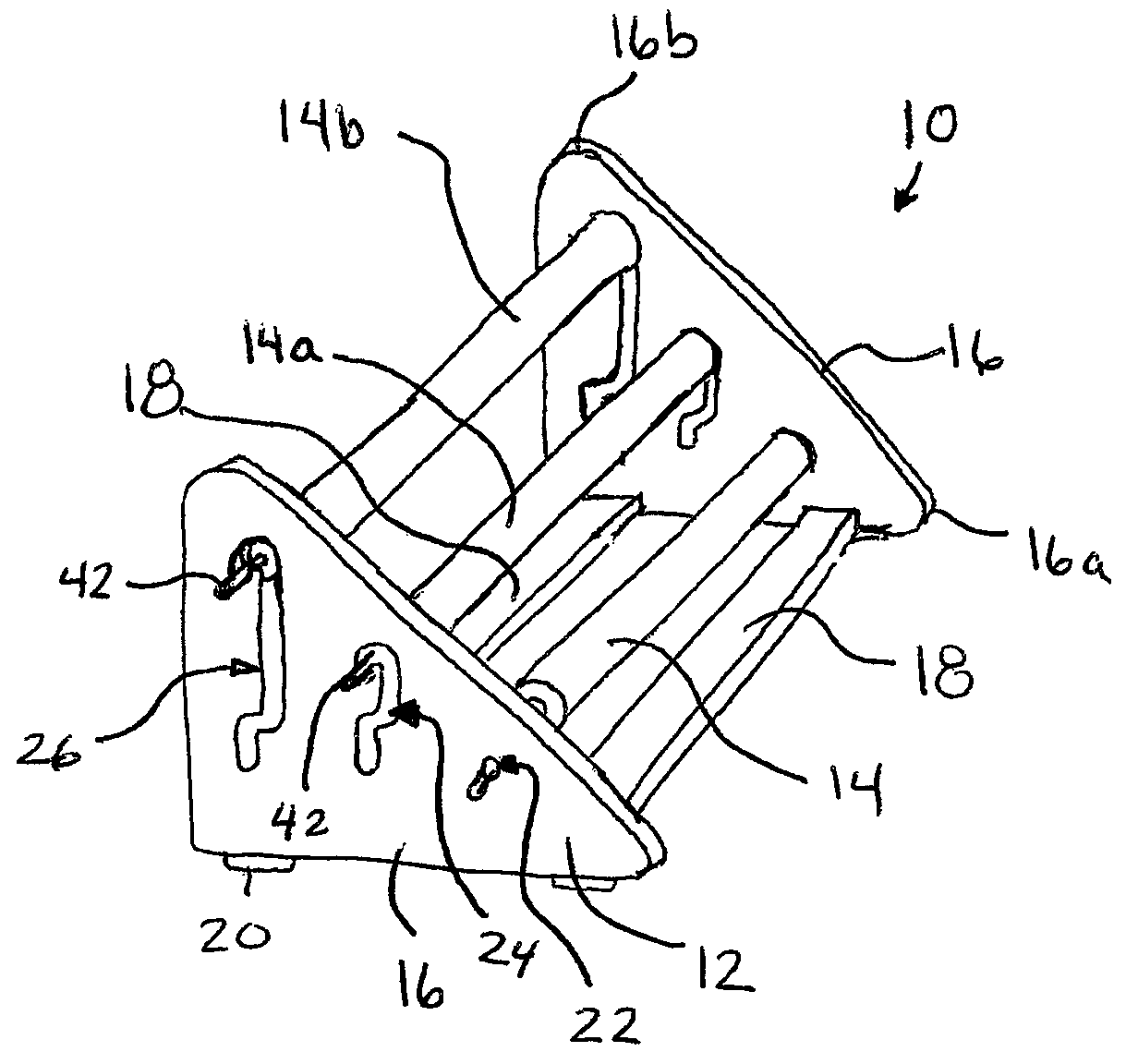 Multiple position foot massaging device