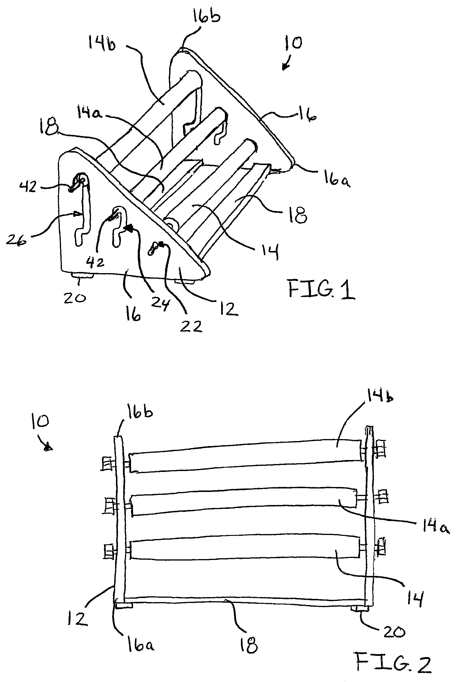 Multiple position foot massaging device