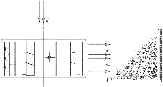 Central axis type iron and stone mixing cavity in vertical shaft impact crusher