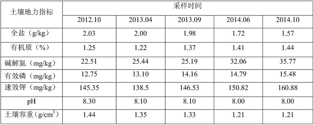 Repairing method of greenhouse ecological cycle planting and breeding saline and alkaline land