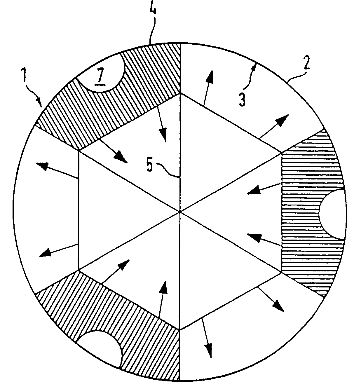 Mixer element for fluid that is guided in pipe