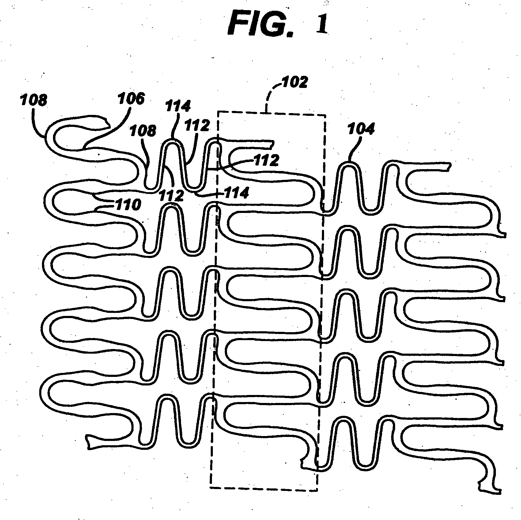 Polymeric stent having modified molecular structures in selected regions of the flexible connectors