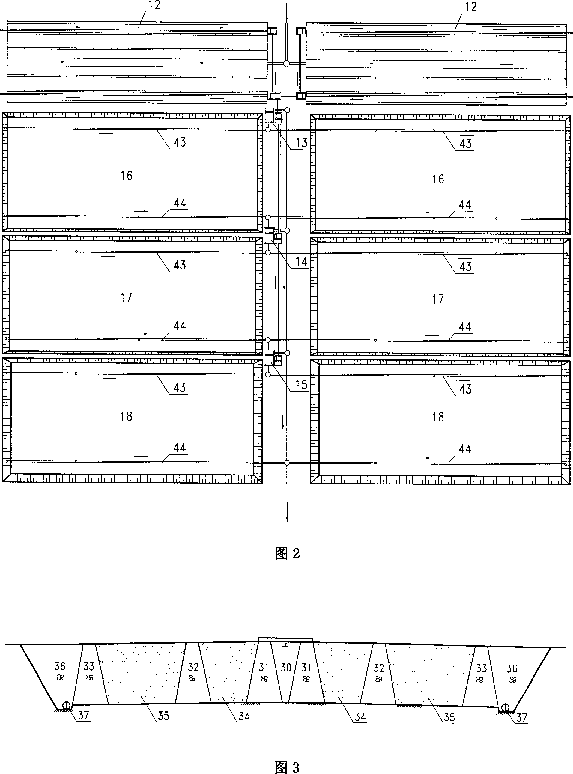 Composite artificial marshland water quality clarification system in north low-temperature area