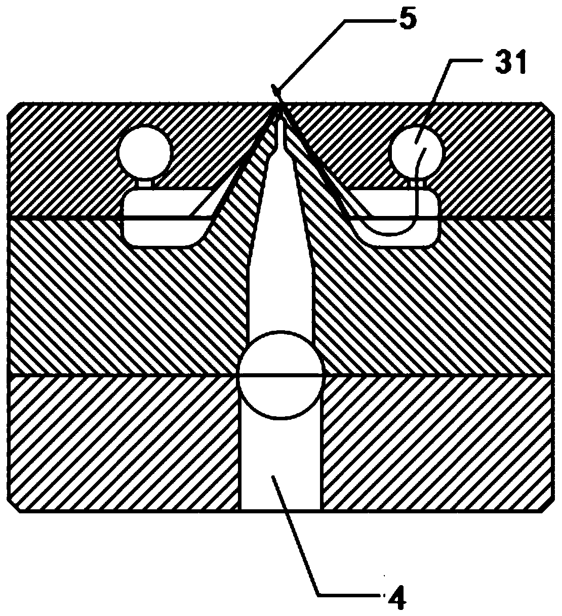 Airflow guide plate for spinneret of melt-blown loom