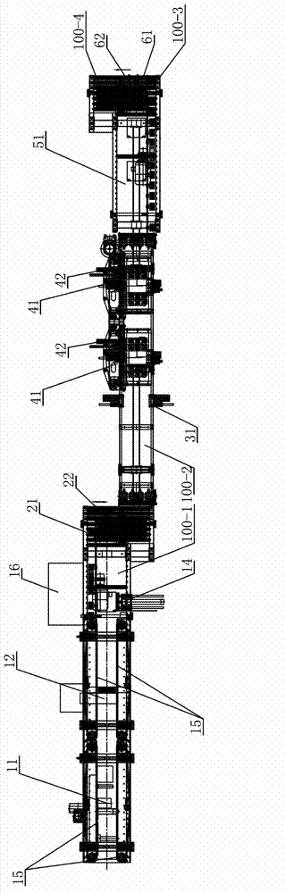 Storage battery package assembly line