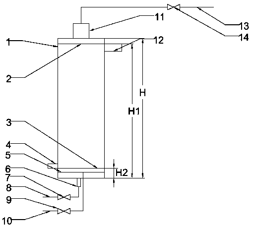 Device and method for treating byproduct high-boiling residue of polycrystalline silicon