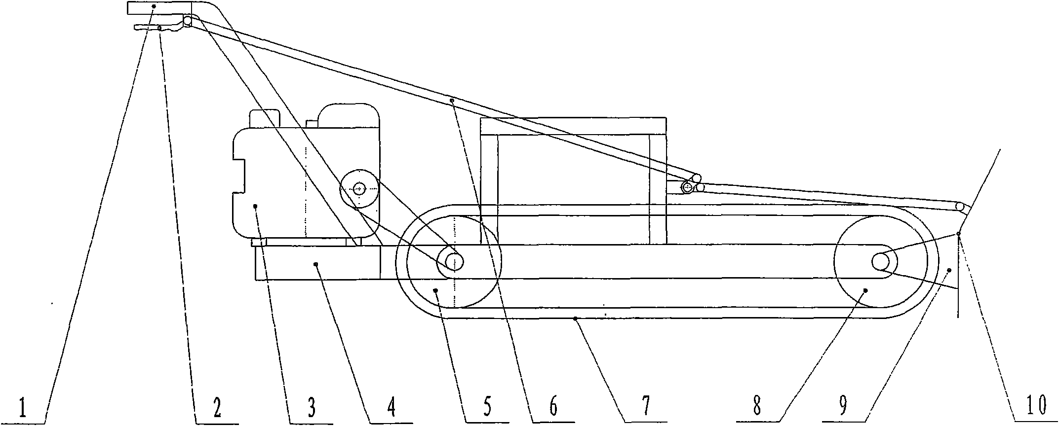 Grain flattening machine