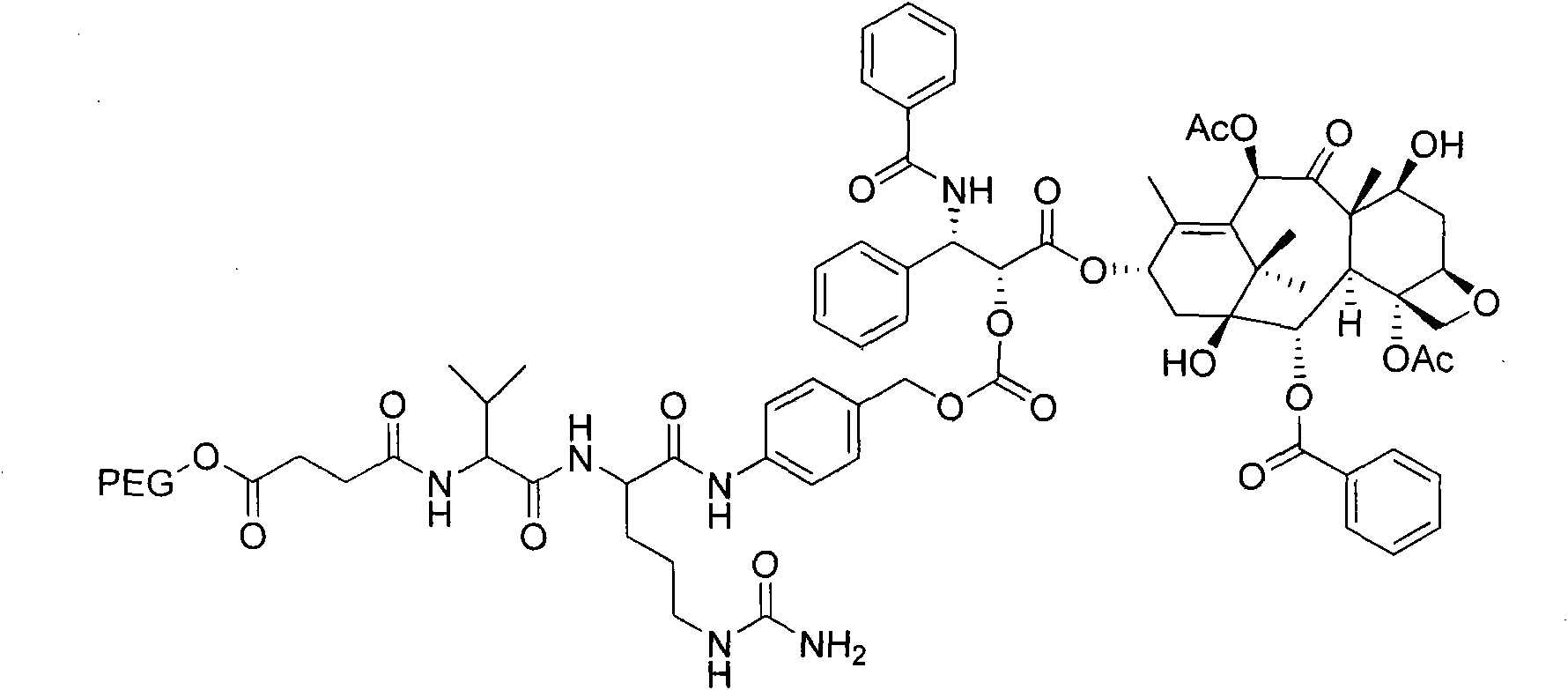 Method for preparing water-soluble taxane medicament and application thereof