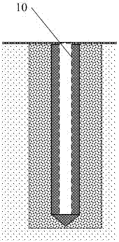 Carbonization mixing pile-ventilating pipe pile composite foundation and construction method thereof