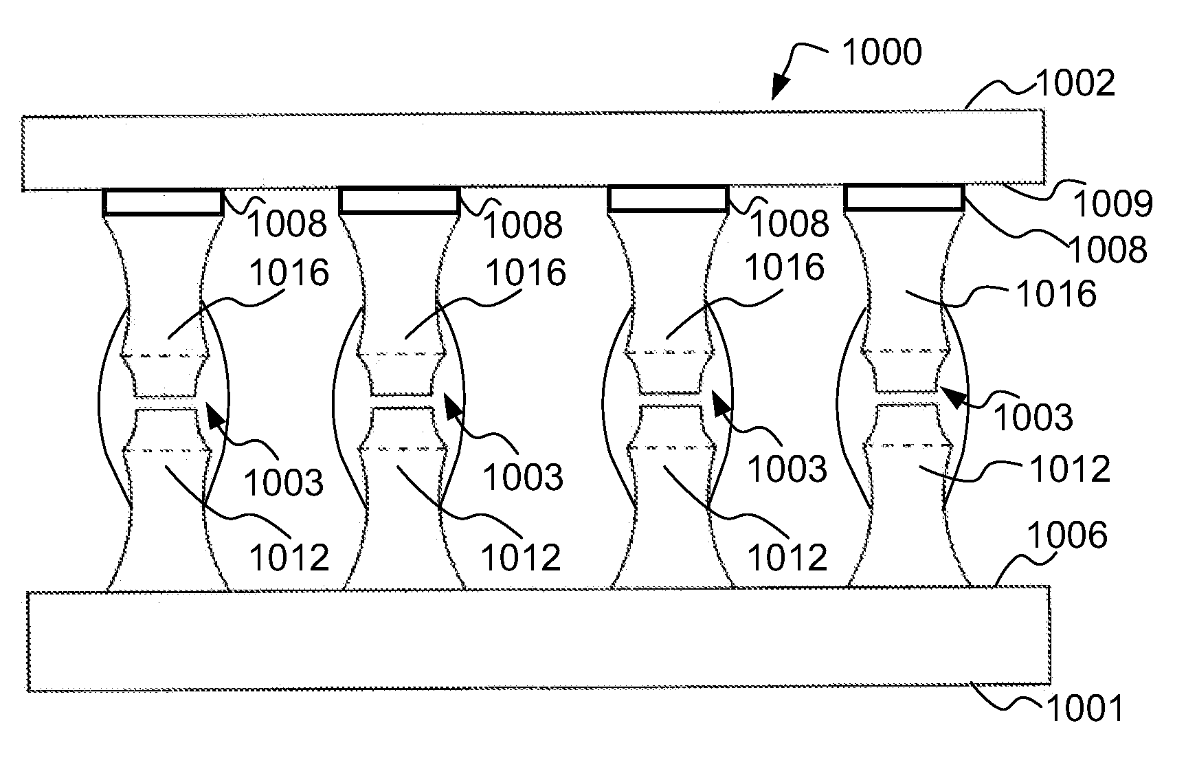 Microelectronic packages with dual or multiple-etched flip-chip connectors