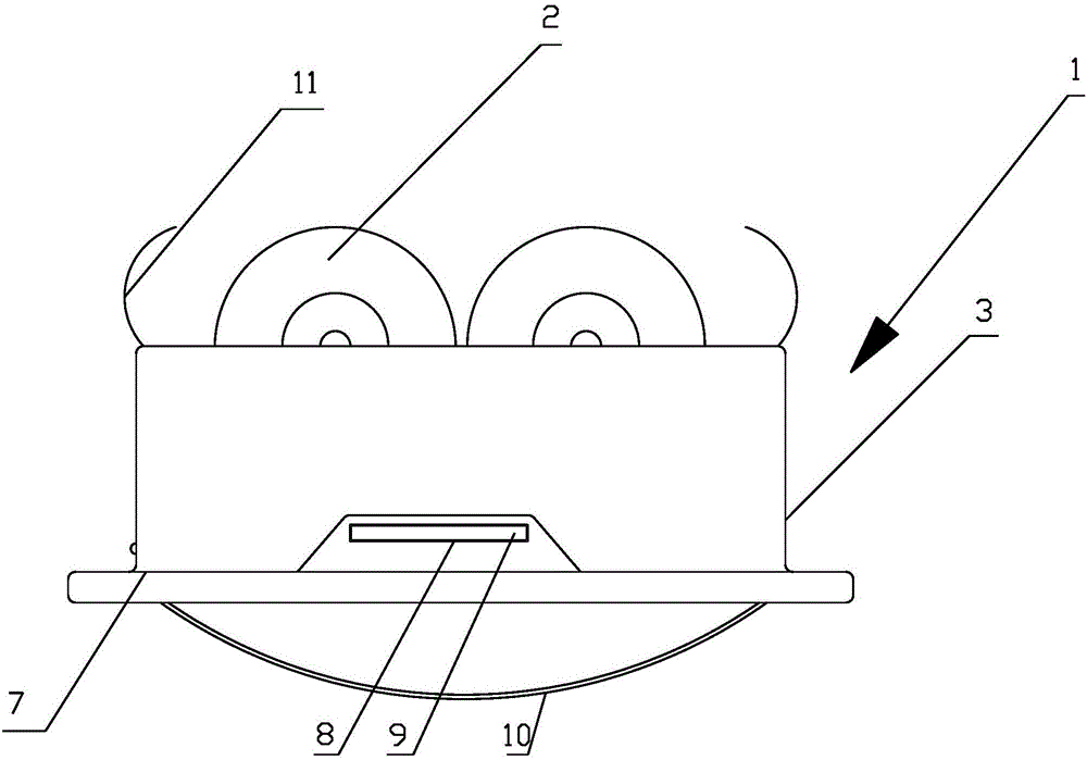 Dust-free blackboard eraser