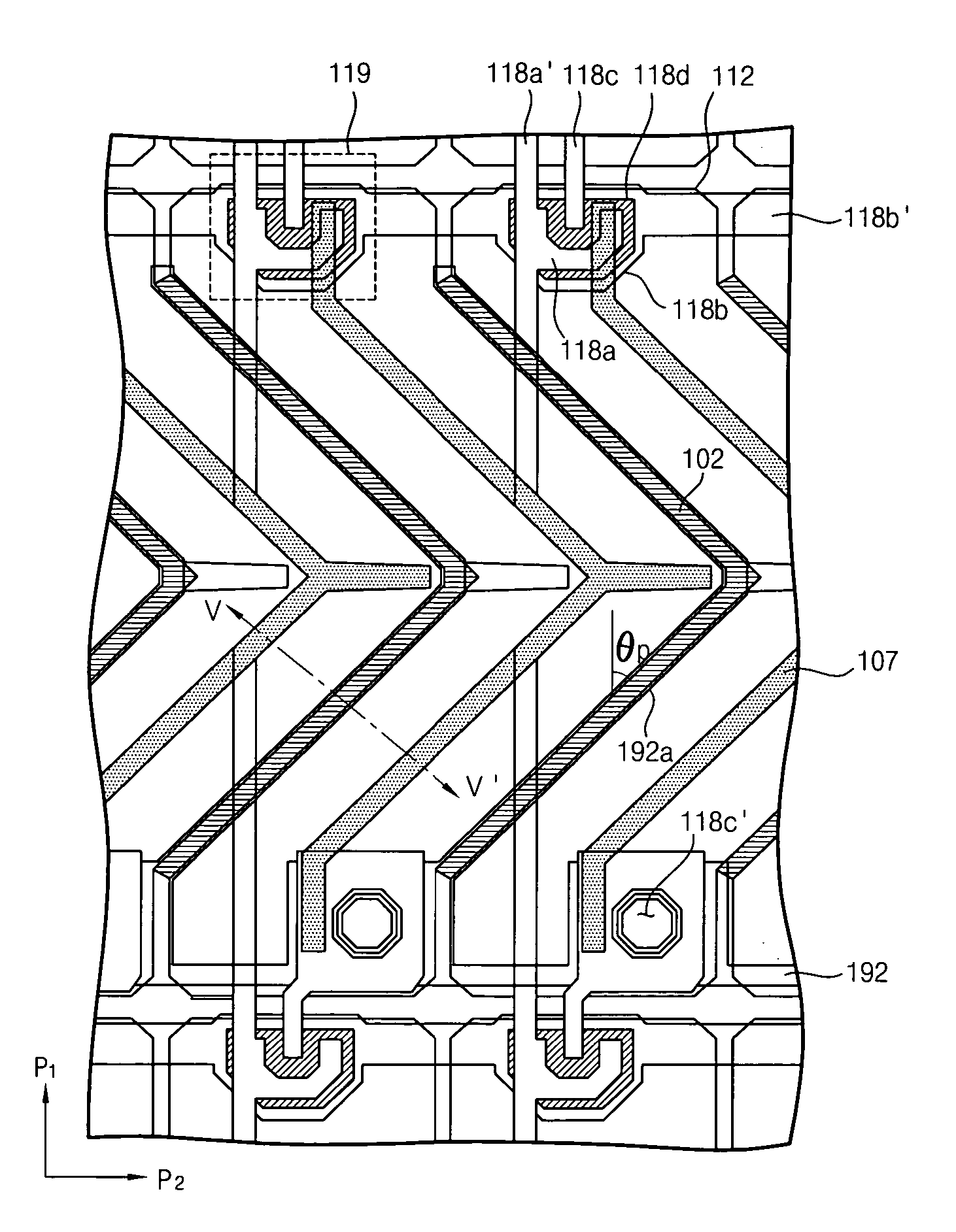 Multi-domain member for a display device