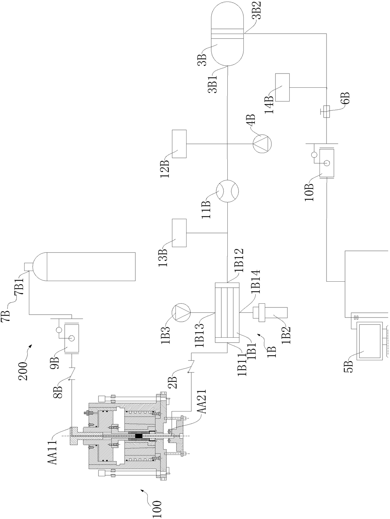 High-temperature and high-pressure coal-rock deformation detection system