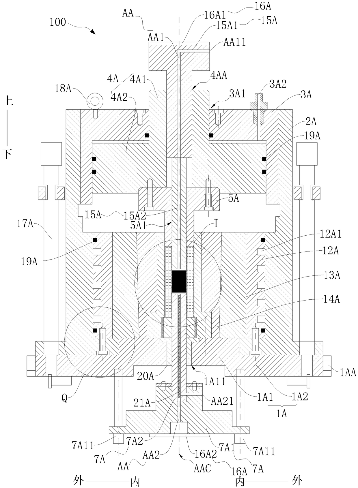 High-temperature and high-pressure coal-rock deformation detection system