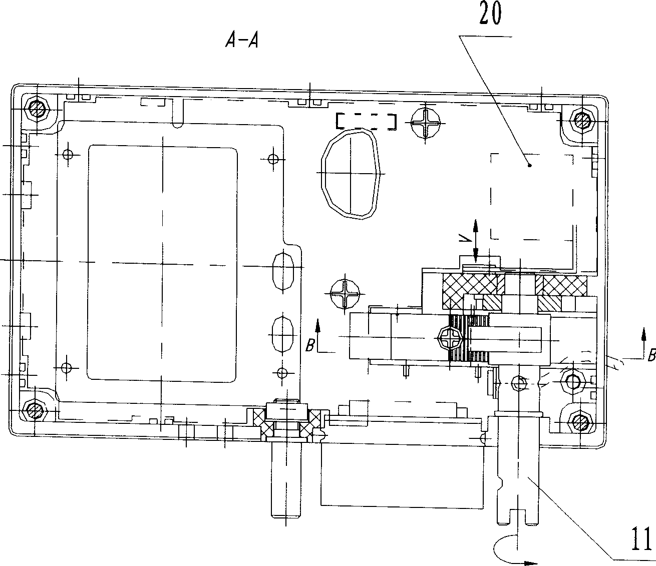 Knob unlocking gear of computer key in error proofing locking gear