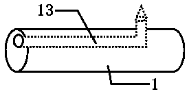 Anchor cable made of continuous basalt fiber composite rib material