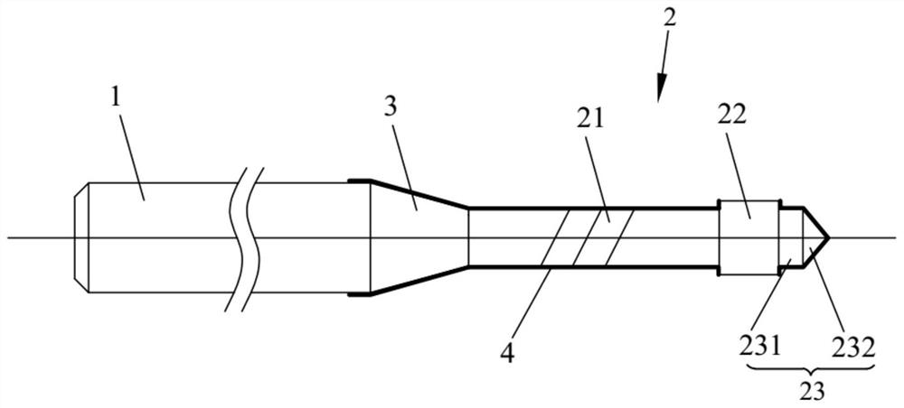 A kind of back drilling tool and preparation method thereof