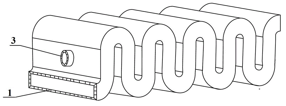 Zigzag waveguide slow-wave line