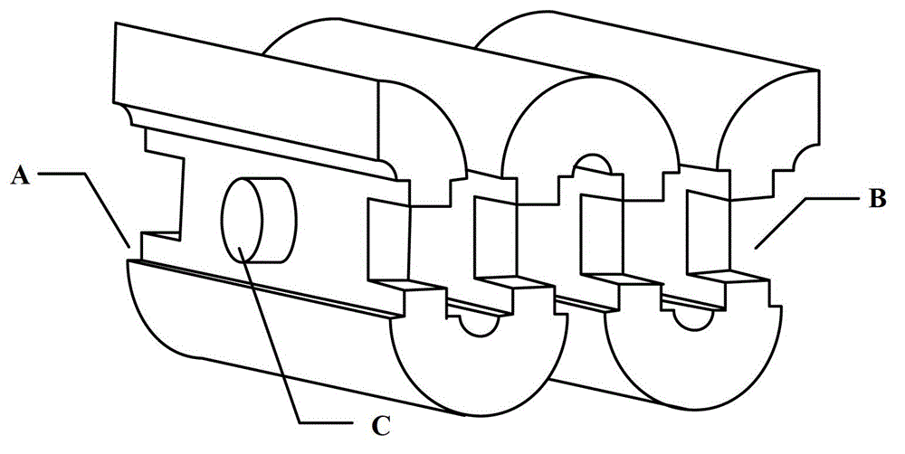 Zigzag waveguide slow-wave line