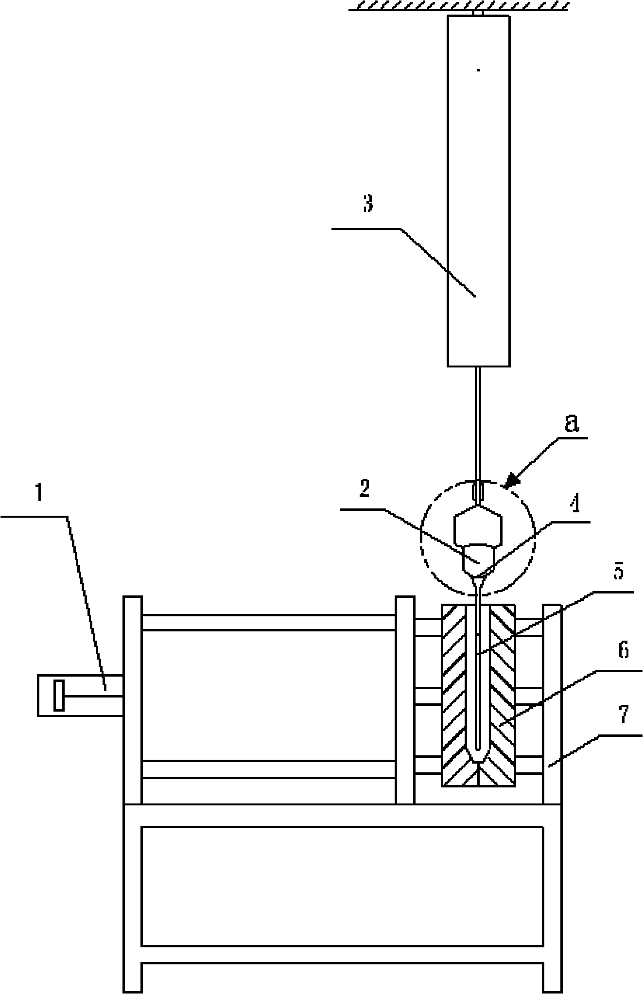 Casting method of aluminum alloy rod parts and casting equipment for realizing same