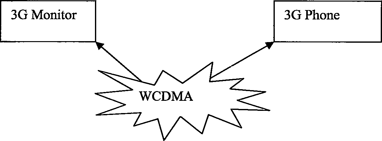 Wireless method and system of monitoring and controlling video based on mobile communication platform in third generation