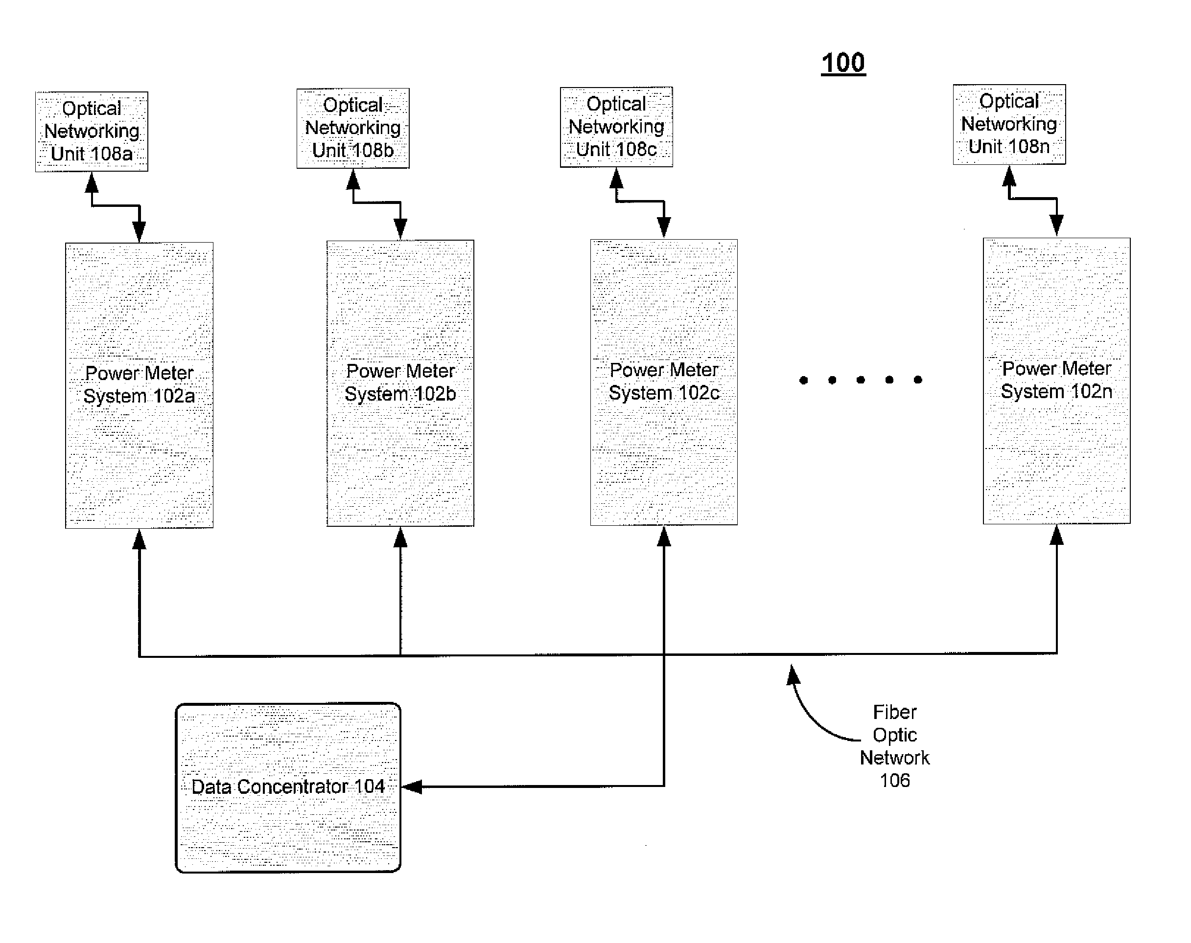 Systems and methods for communication with a smart power meter over optical fiber