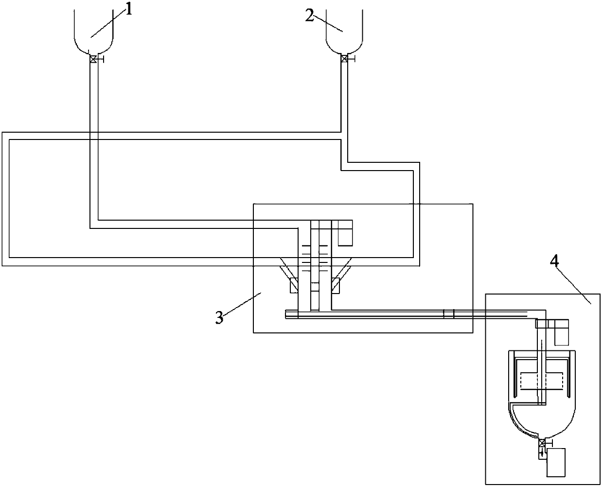 Continuous dispersion device used for lithium-ion battery slurry