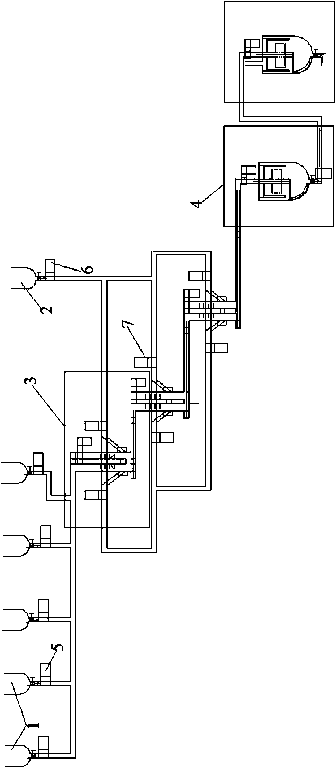 Continuous dispersion device used for lithium-ion battery slurry