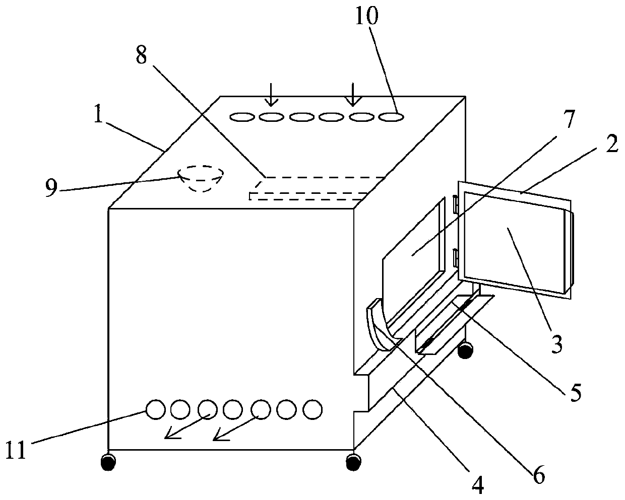 A device and test method for testing the memory function of primate experimental animals