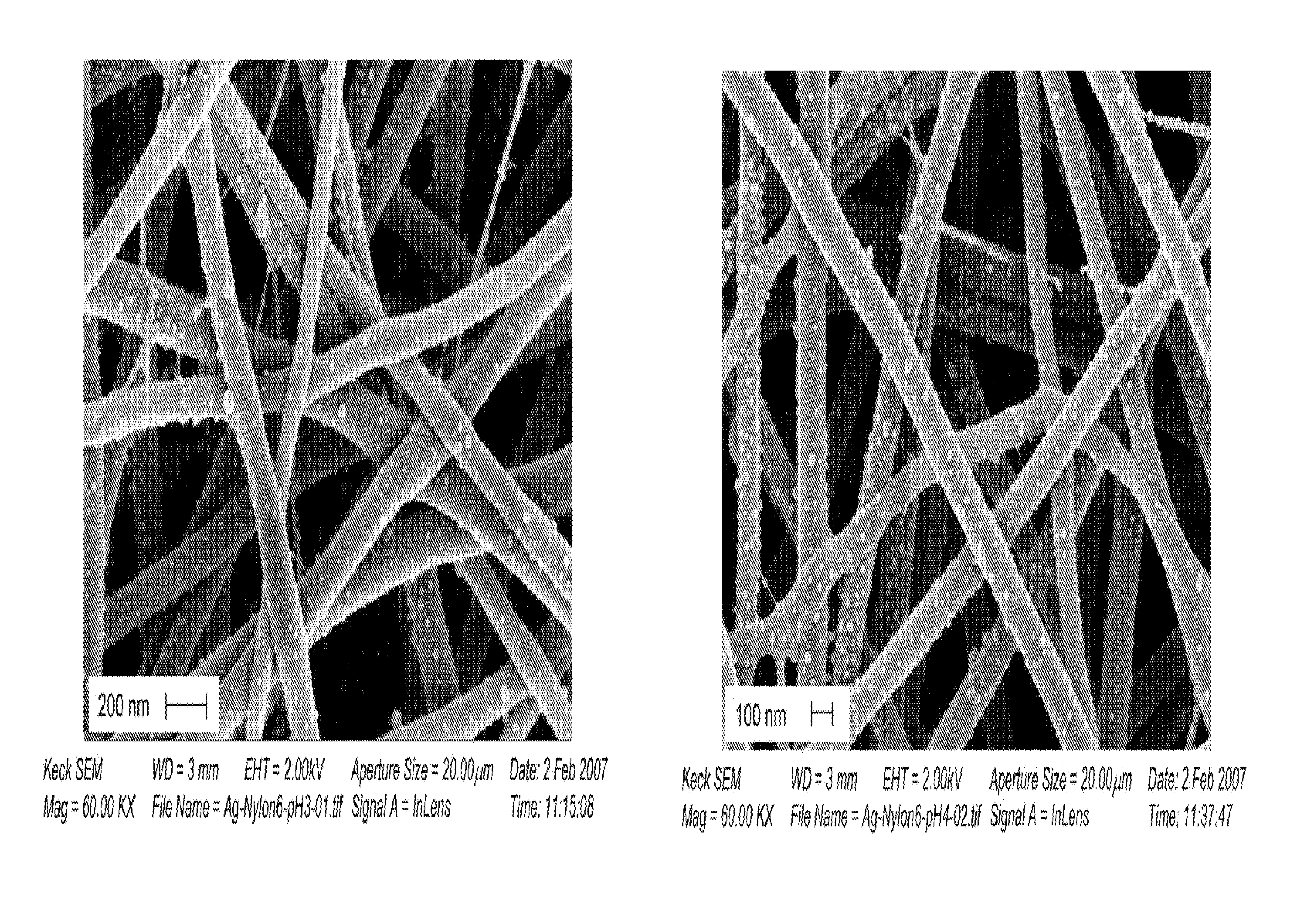 Conformal particle coatings on fibrous materials