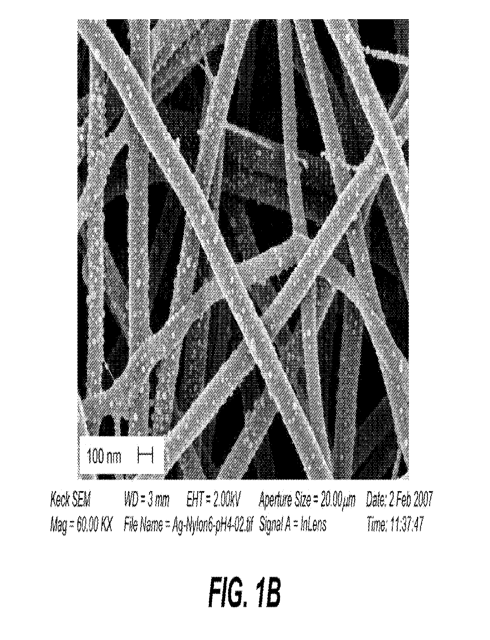 Conformal particle coatings on fibrous materials