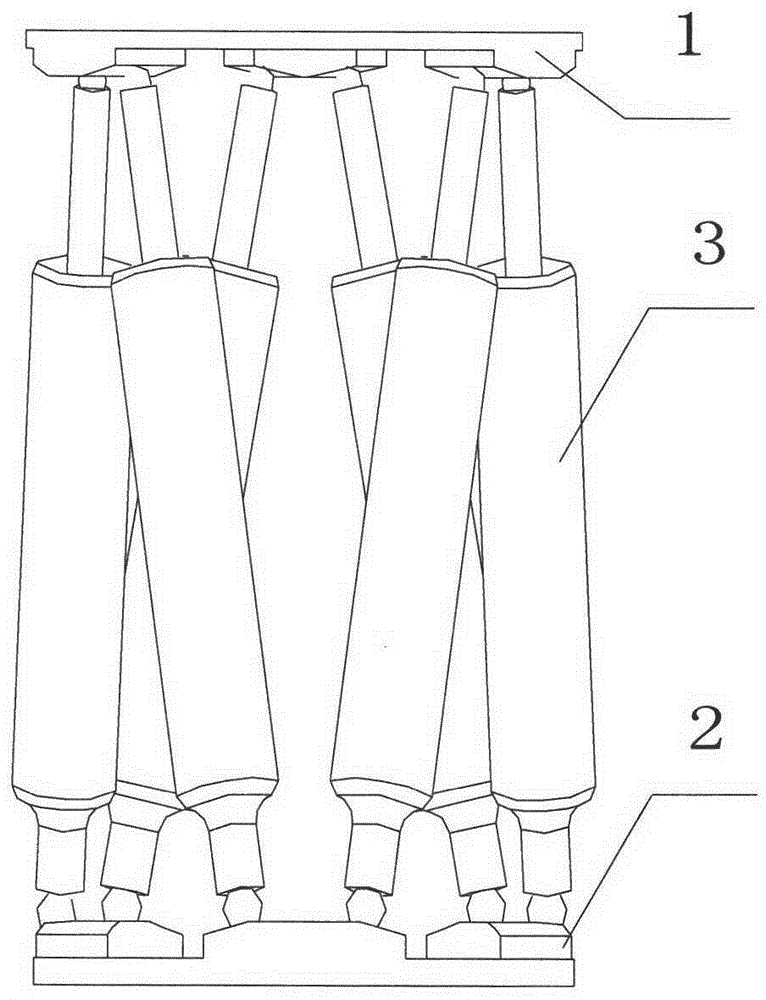 A multi-redundant backup stewart platform support rod for space