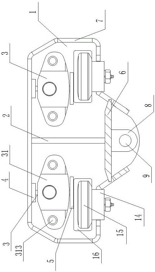 Monorail crane heavy walking trolley