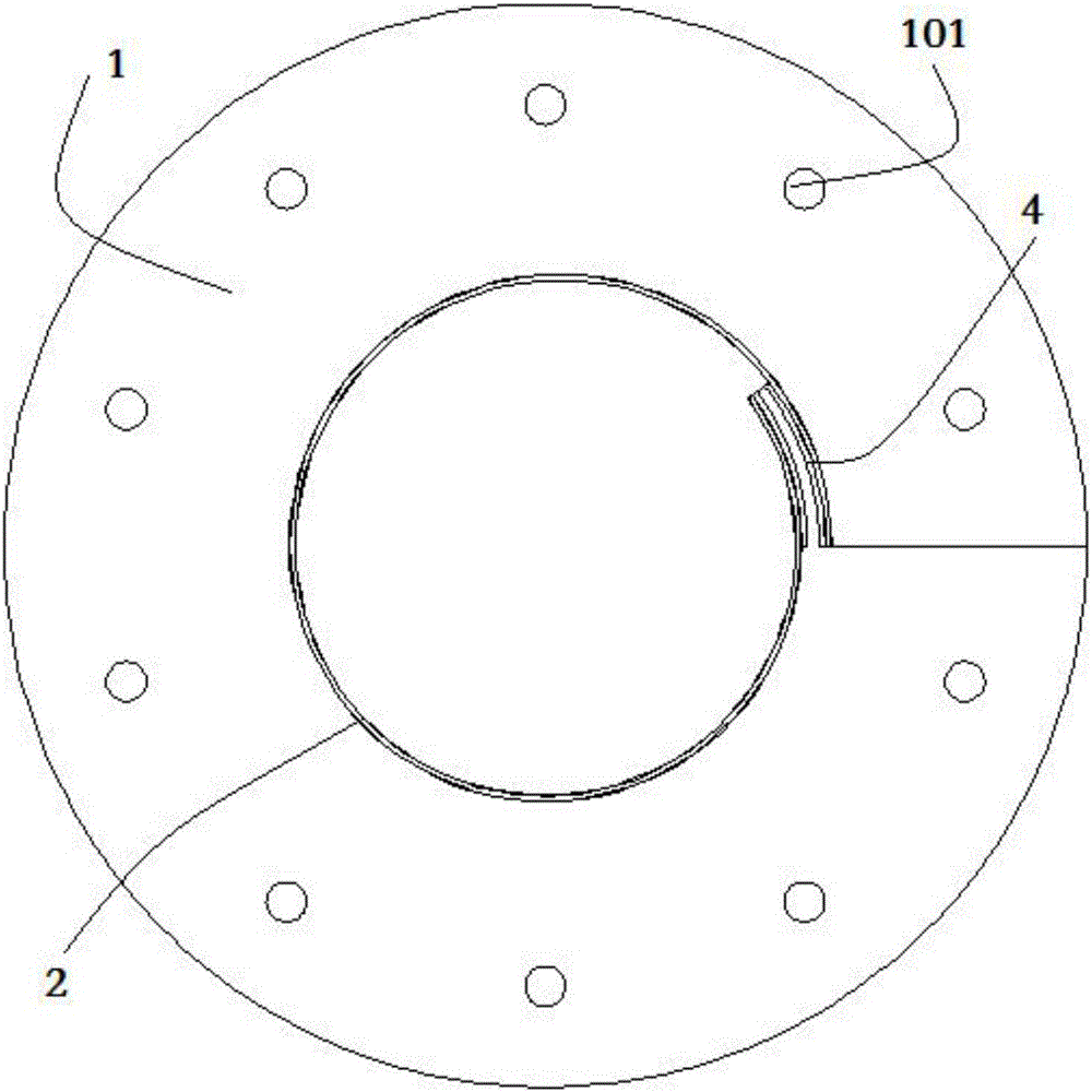 Fireproof hole-blocking protection structure for harness hole